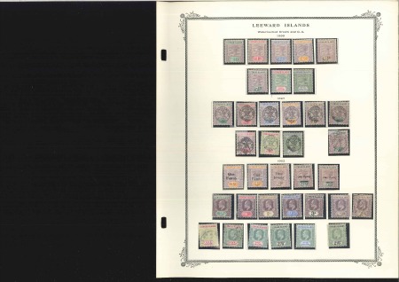 Stamp of Leeward Islands COLLECTIONS: 1890-1954, Mint collection on Scott p