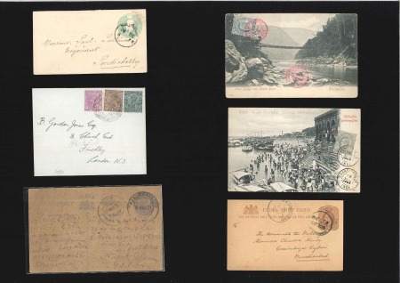 Stamp of India COLLECTIONS: 1903-57 Collection of 13 covers/cards