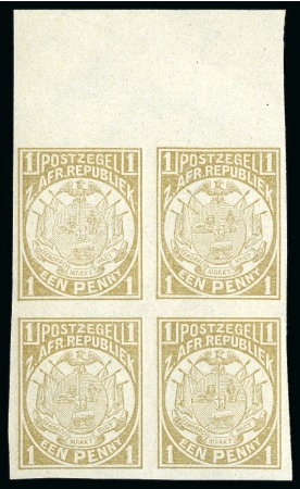 1884 1d Colour trials on imperforate, ungummed wov
