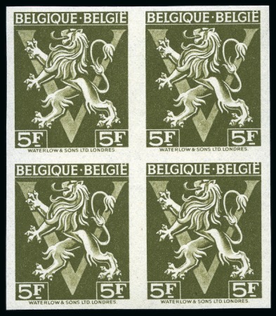 1944 Lion Issue with inscription 'BELGIQUE-BELGIE'