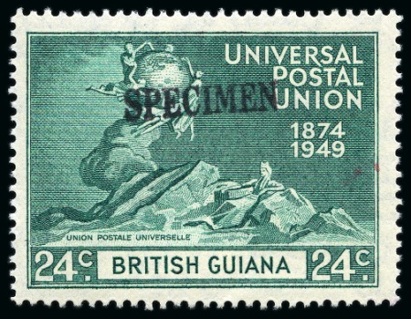 Stamp of British Guiana 1949 UPU complete mint set of four all showing SPE