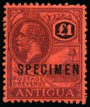 Stamp of Antigua & Barbuda COLLECTIONS: 1884-1966, Mint collection with SPECI