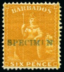 Stamp of Barbados COLLECTIONS: 1875-1961, Mint collection on stockpa