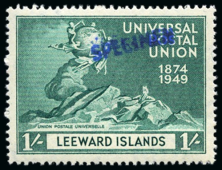 Stamp of Leeward Islands 1949 UPU complete mint set of four all showing SPE