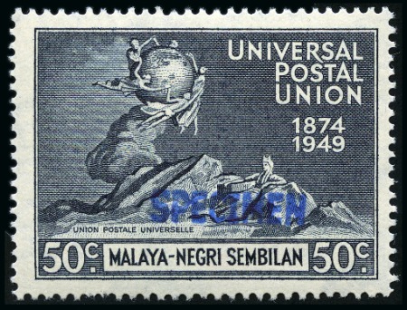 Stamp of Malaysia » Malaysian States » Negri Sembilan 1949 UPU complete mint set of four all showing SPE