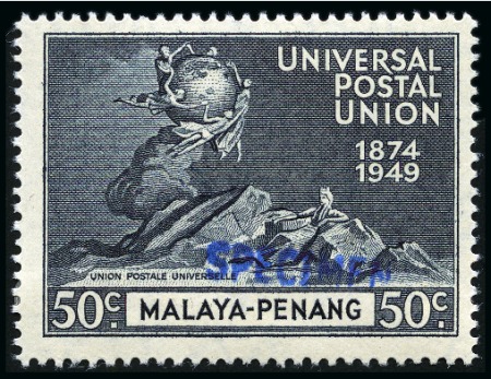 Stamp of Malaysia » Malaysian States » Penang 1949 UPU complete mint set of four all showing SPE