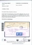 Stamp of Palestine and Holy Land » Palestine French Levant Offices CONSTANTINOPLE Lettre avec mention "Echantillon de