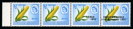 Stamp of Rarities of the World RHODESIA (UDI)

1966 Independence 1/2d "Maize" i