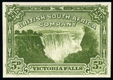 Stamp of Rarities of the World RHODESIA

1905 Victoria Falls Waterlow imperfora