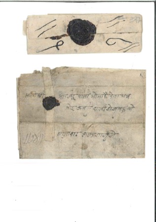 ca1900, Two privately carried trader's mail folded