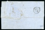 MERSINA Lettre avec càd perlé Mersina 15 juin 1859
