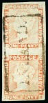 Stamp of Mauritius » 1848-59 Post Paid Issue » Worn Impressions (SG 16-22) 1848-59 Post Paid 1d red on greyish, worn impressi