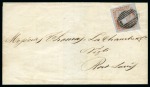 Stamp of Mauritius » 1848-59 Post Paid Issue » Worn Impressions (SG 16-22) 1848-59 Post Paid 1d red on bluish, worn impressio