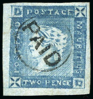 1859 Lapirot 2d deep blue, early impression, posit