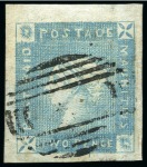 1859 Lapirot 2d blue, early impression, position 7