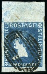 Stamp of Mauritius » 1859 Sherwin Issue (SG 40) 1859 Sherwin 2d deep blue, position 1 on the plate