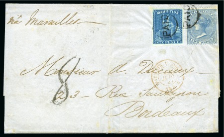 Stamp of Mauritius » 1858-62 Britannia Issues (SG 26-35) 1859-61 6d blue, very fine with large margins and 