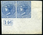 1860-63 De La Rue imperforate Imprimaturs on unwat