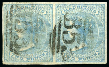 1863-72 Crown CC 2d pale blue, error imperforate, 