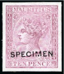 1863-72 De La Rue coloured Die Proofs on glazed ca