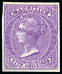 1863-72 1d brown, 6d violet, 6d blue green, 9d yel