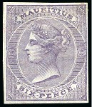 1863-72 1d brown, 6d violet, 6d blue green, 9d yel