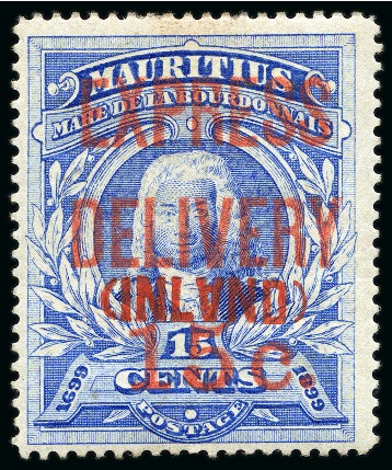Stamp of Mauritius » Later Issues Express delivery 1903-04 surcharged in two operati
