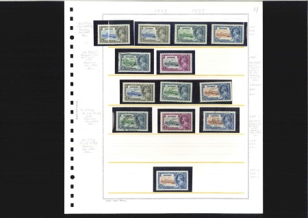 Stamp of Mauritius » Later Issues 1935 Silver Jubilee collection including set perfo