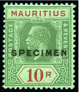 1921-34 Script CA set 1c to 10r overprinted or per