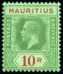 Stamp of Mauritius » Later Issues 1921-34 Script CA 1c to 10r, set very fine mint, p