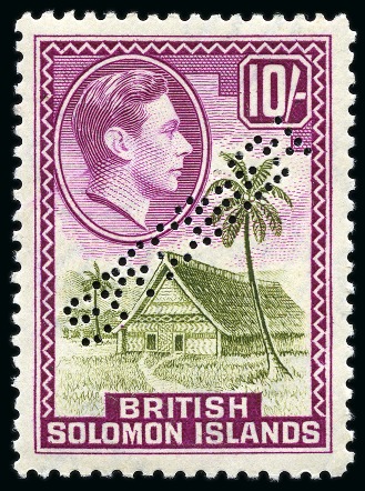 Stamp of British Solomon Islands COLLECTIONS: 1931-46, Mint nh SPECIMEN group incl.