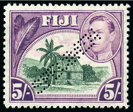Stamp of Fiji COLLECTIONS: 1935-46, Mint nh SPECIMEN group incl.