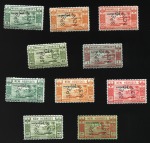 1938 Issue SPECIMENS with British normal and posta