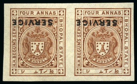 1908-11 Officials 2a & 4a, mint singles showing in