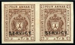 1908-11 Officials 2a & 4a, mint singles showing in
