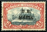 Stamp of Tanganyika » Mafia Island British Occupation » 1915 (Jan) "G. R. / MAFIA" Type 1 Overprint in Black 1915 (Jan) 3r blue-black and red, overprinted in b