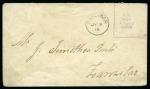 1915 (May) 6c violet overprint on envelope address