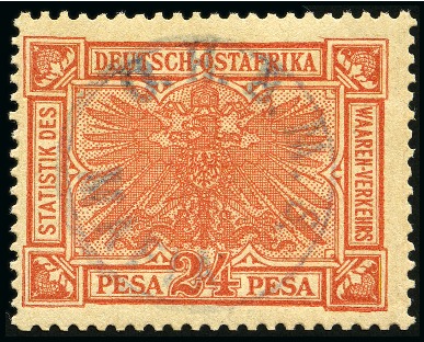 1915 (Sept) 24 pesa vermillon with violet overprin