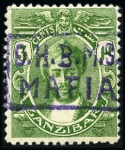 1915 (Sept) Boxed-type O.H.B.M.S. / MAFIA violet o