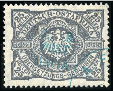 Stamp of Tanganyika » Mafia Island British Occupation » 1915 (Sep) "G. R / POST / MAFIA" Type 4 Overprint Only on GEA 1915 (Sept) 25h grey with only type M4 (G.R. / POS