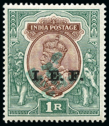 Stamp of Tanganyika » Mafia Island British Occupation » 1915 (Nov) "G. R / POST / MAFIA" Type 4 Overprint on India I.E.F. Issues 1915 (Nov) 3p grey to 1r red-brown and deep blue-g