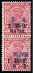 Stamp of Tanganyika » Mafia Island British Occupation » 1915 (Nov) "G. R / POST / MAFIA" Type 4 Overprint on India I.E.F. Issues 1915 (Nov) 1/2a green, 1a aniline carmine, 2a purp