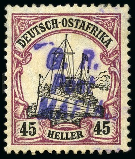 Stamp of Tanganyika » Mafia Island British Occupation » Other Issues German East Africa Yacht type 2 1/2h brown, 7 1/2h
