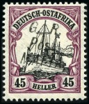 Stamp of Tanganyika » Mafia Island British Occupation » Other Issues German East Africa Yacht type 4h green, 7 1/2h car