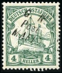 Stamp of Tanganyika » Mafia Island British Occupation » Other Issues German East Africa Yacht type 4h green, 7 1/2h car