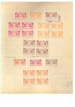 1926 Postage due set collection on leaves with many varieties including imperfs, imperf between, double printings, shades, etc.