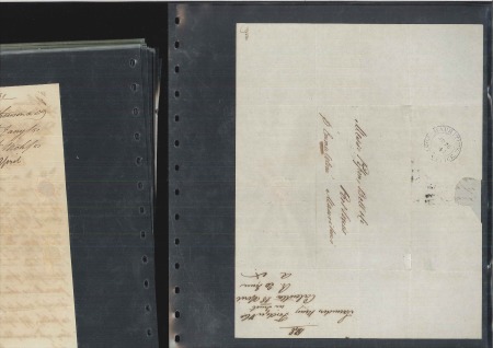 1848-73, "Pipon Bell" correspondence collection of