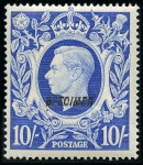 1939-48 Arms 2s6d green, 5s and 10s ultramarine wi