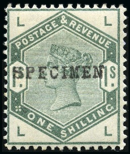 Stamp of Great Britain » 1855-1900 Surface Printed 1883-84 Lilac & Green set of 10 with SPECIMEN type