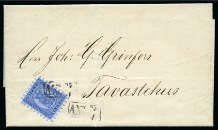 ANK cancels: Two TPO letters, each franked by 5k blue tied by boxed ANK